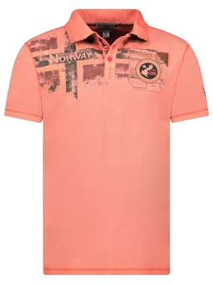 Geographical Norway Koszulka polo "Kimac" w kolorze pomarańczowym rozmiar: M
