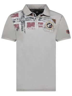 Geographical Norway Koszulka polo "Kimac" w kolorze szarym rozmiar: M