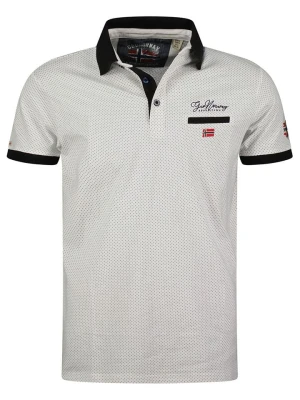 Geographical Norway Koszulka polo "Kingdom" w kolorze biało-czarnym rozmiar: 176