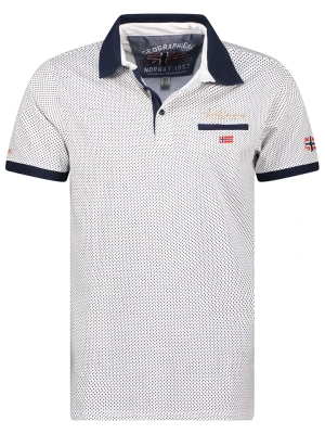 Geographical Norway Koszulka polo "Kingdom" w kolorze białym rozmiar: L