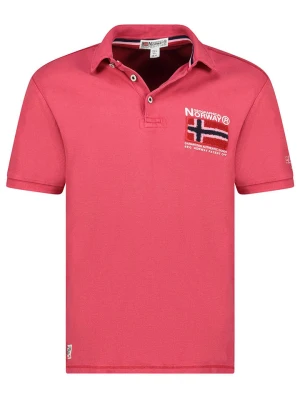 Geographical Norway Koszulka polo "Kinvite" w kolorze różowym rozmiar: S