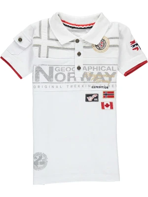 Geographical Norway Koszulka polo "Klipo" w kolorze białym rozmiar: 128