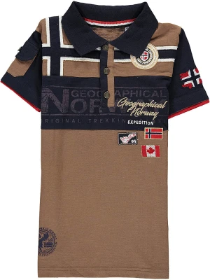 Geographical Norway Koszulka polo "Klipo" w kolorze brązowym rozmiar: 128