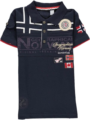 Geographical Norway Koszulka polo "Klipo" w kolorze granatowym rozmiar: 140