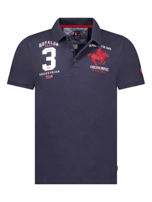 Geographical Norway Koszulka polo "Klub" w kolorze granatowym rozmiar: M