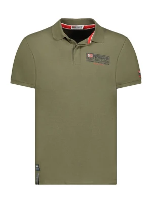 Geographical Norway Koszulka polo "Koffroy" w kolorze khaki rozmiar: M