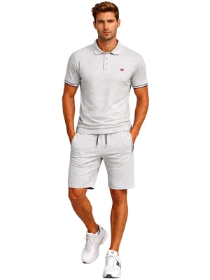 Geographical Norway Koszulka polo "Koliar" w kolorze szarym rozmiar: M