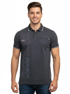 Geographical Norway Koszulka polo "Konakri" w kolorze czarnym rozmiar: S