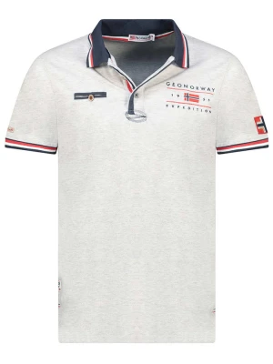 Geographical Norway Koszulka polo "Konbustyble" w kolorze szarym rozmiar: M