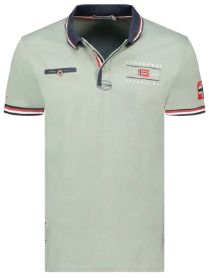 Geographical Norway Koszulka polo "Konbustyble" w kolorze zielonym rozmiar: S