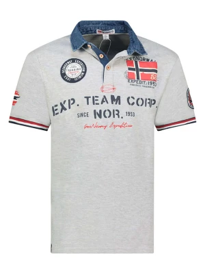 Geographical Norway Koszulka polo "Koptaine" w kolorze szarym rozmiar: L