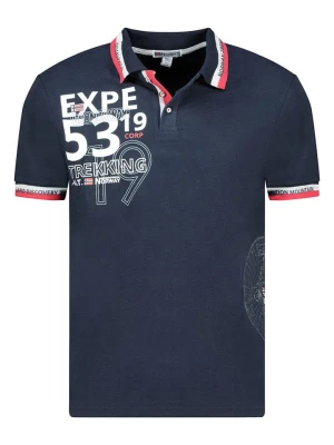 Geographical Norway Koszulka polo "Krug" w kolorze granatowym rozmiar: L