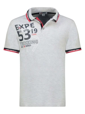 Geographical Norway Koszulka polo "Krug" w kolorze szarym rozmiar: XL