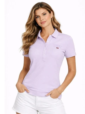 Geographical Norway Koszulka polo "Krystaline" w kolorze fioletowym rozmiar: S