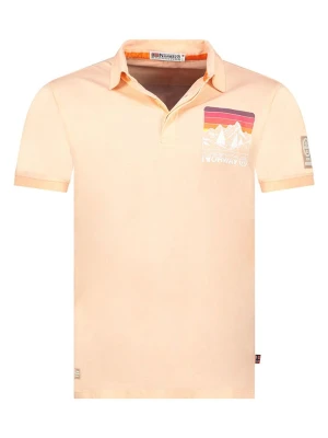 Geographical Norway Koszulka polo "Kumping" w kolorze brzoskwiniowym rozmiar: L