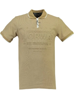 Geographical Norway Koszulka polo "Kupply" w kolorze beżowym rozmiar: 128