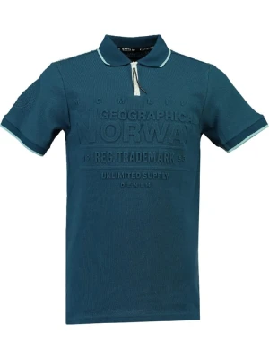 Geographical Norway Koszulka polo "Kupply" w kolorze niebieskim rozmiar: 140