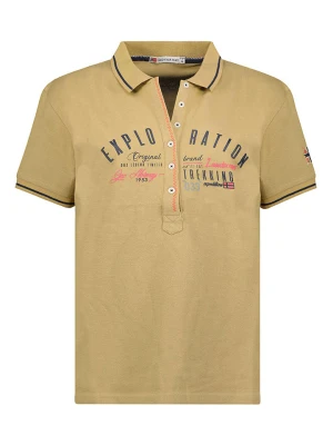 Geographical Norway Koszulka polo w kolorze beżowym rozmiar: XXL