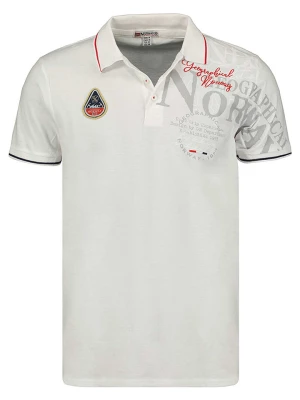 Geographical Norway Koszulka polo w kolorze białym rozmiar: XL