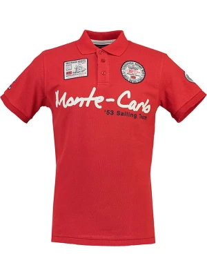 Geographical Norway Koszulka polo w kolorze czerwonym rozmiar: 140