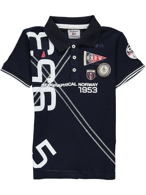 Geographical Norway Koszulka polo w kolorze granatowym rozmiar: 152