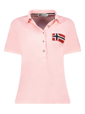Geographical Norway Koszulka polo w kolorze jasnoróżowym rozmiar: M
