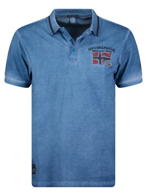 Geographical Norway Koszulka polo w kolorze niebieskim rozmiar: S