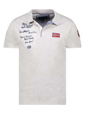 Geographical Norway Koszulka polo w kolorze szarym rozmiar: L