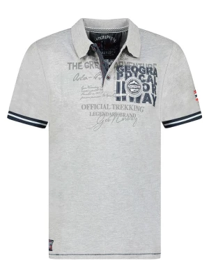 Geographical Norway Koszulka polo w kolorze szarym rozmiar: L