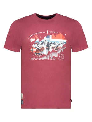 Geographical Norway Koszulka "Stone" w kolorze czerwonym rozmiar: L