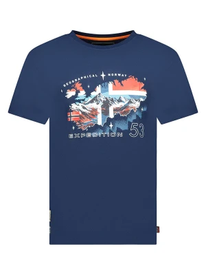 Geographical Norway Koszulka "Stone" w kolorze granatowym rozmiar: S