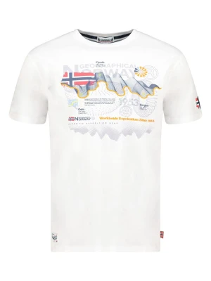 Geographical Norway Koszulka "Vibe" w kolorze białym rozmiar: L