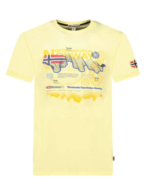 Geographical Norway Koszulka "Vibe" w kolorze żółtym rozmiar: 3XL