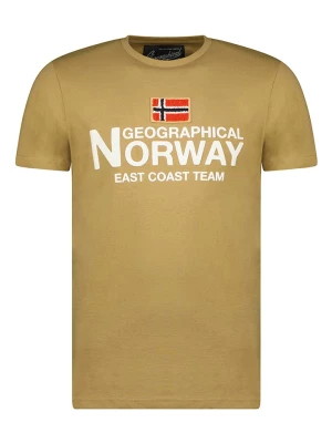 Geographical Norway Koszulka "Jacky" w kolorze beżowym rozmiar: L