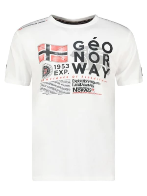 Geographical Norway Koszulka w kolorze białym rozmiar: 3XL