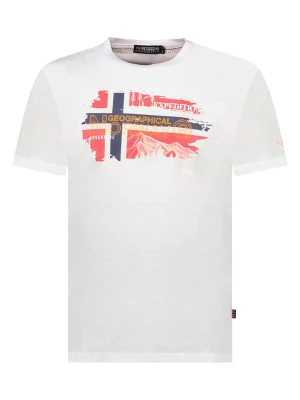 Geographical Norway Koszulka w kolorze białym rozmiar: S