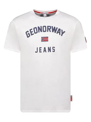 Geographical Norway Koszulka w kolorze białym rozmiar: L