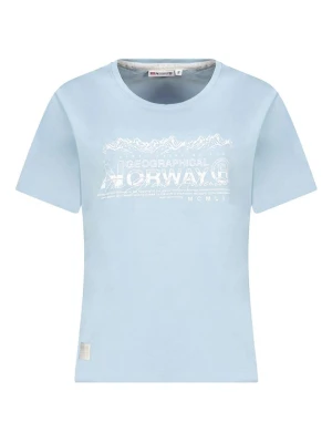 Geographical Norway Koszulka w kolorze błękitnym rozmiar: M