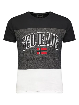 Geographical Norway Koszulka w kolorze czarno-białym rozmiar: S