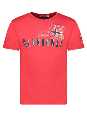 Geographical Norway Koszulka w kolorze czerwonym rozmiar: L