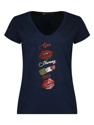 Geographical Norway Koszulka w kolorze granatowym rozmiar: S