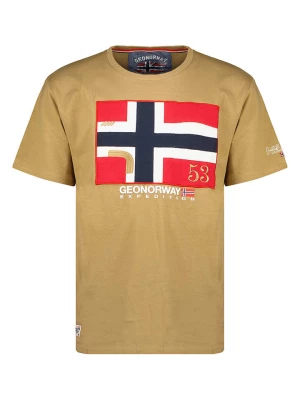 Geographical Norway Koszulka w kolorze jasnobrązowym rozmiar: 3XL