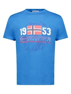 Geographical Norway Koszulka w kolorze niebieskim rozmiar: XXL