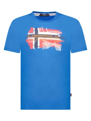Geographical Norway Koszulka w kolorze niebieskim rozmiar: M