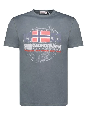 Geographical Norway Koszulka w kolorze szarym rozmiar: M