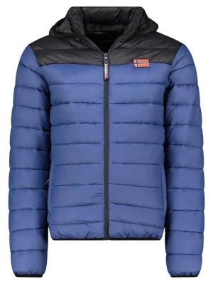 Geographical Norway Kurtka pikowana "Amigoglerc Hood" w kolorze niebiesko-czarnym rozmiar: XXL