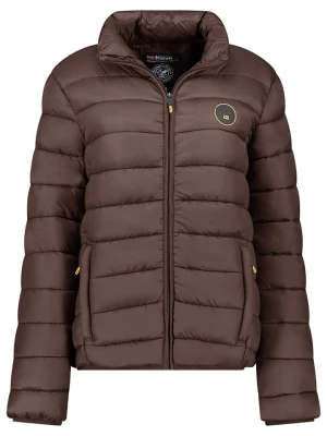 Geographical Norway Kurtka pikowana "Atikamap" w kolorze ciemnobrązowym rozmiar: L