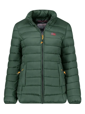 Geographical Norway Kurtka pikowana "Atikolor" w kolorze ciemnozielonym rozmiar: L