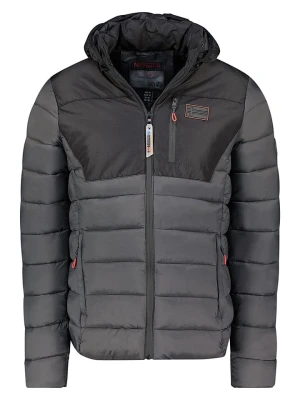 Geographical Norway Kurtka pikowana "Batilo" w kolorze szaro-czarnym rozmiar: L