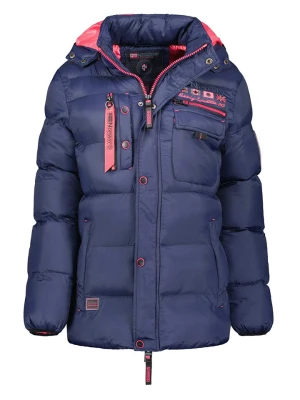 Geographical Norway Kurtka pikowana "Citernier" w kolorze niebiesko-różowym rozmiar: S